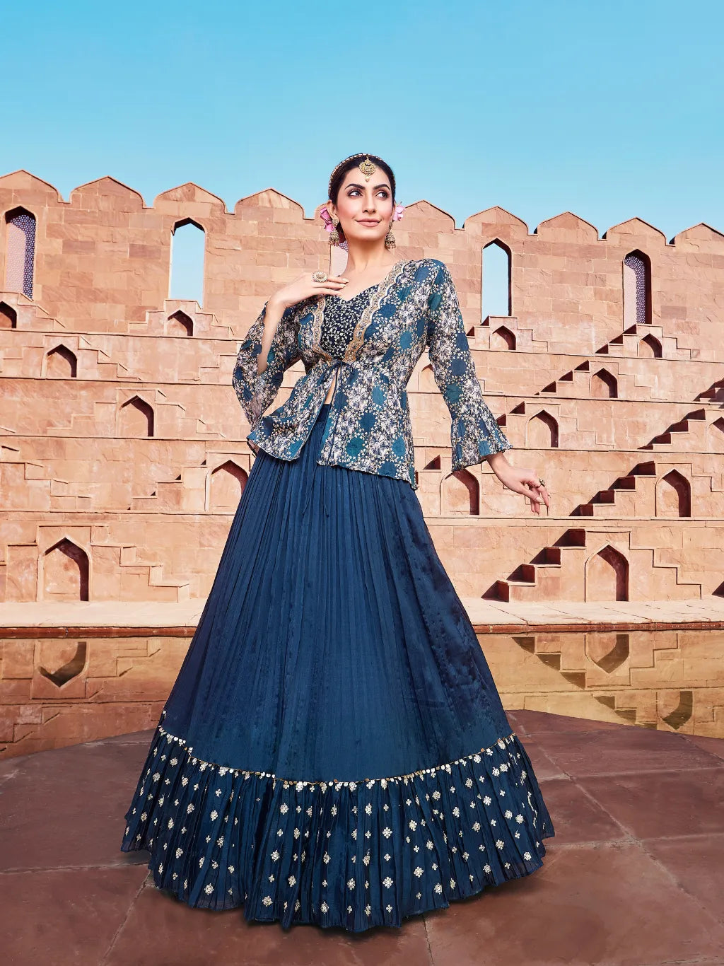 BLUE LEHENGA