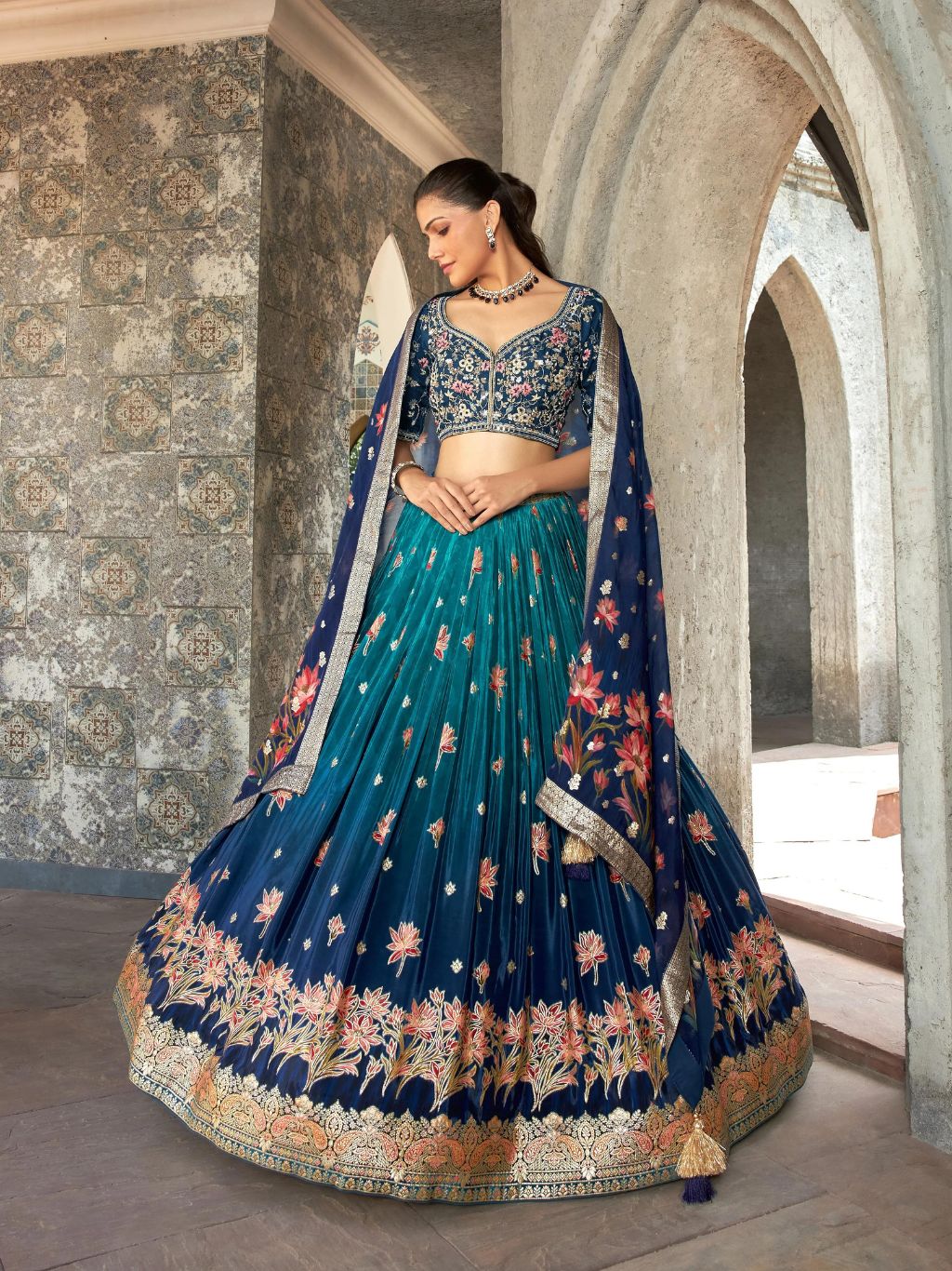 BLUE LEHENGA