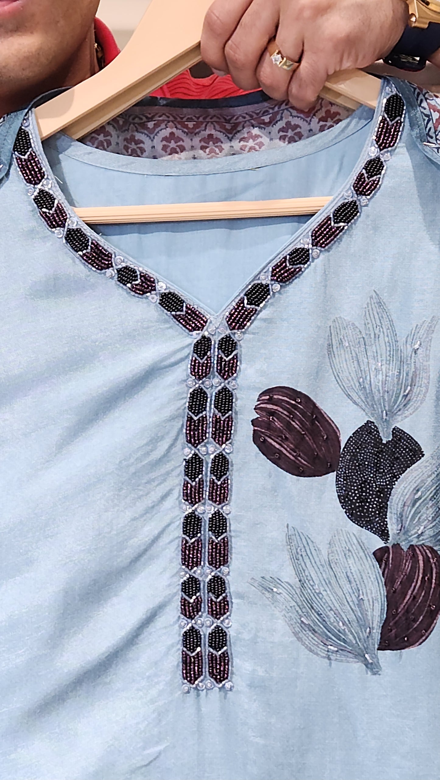 Blue kurti pant PM3605I