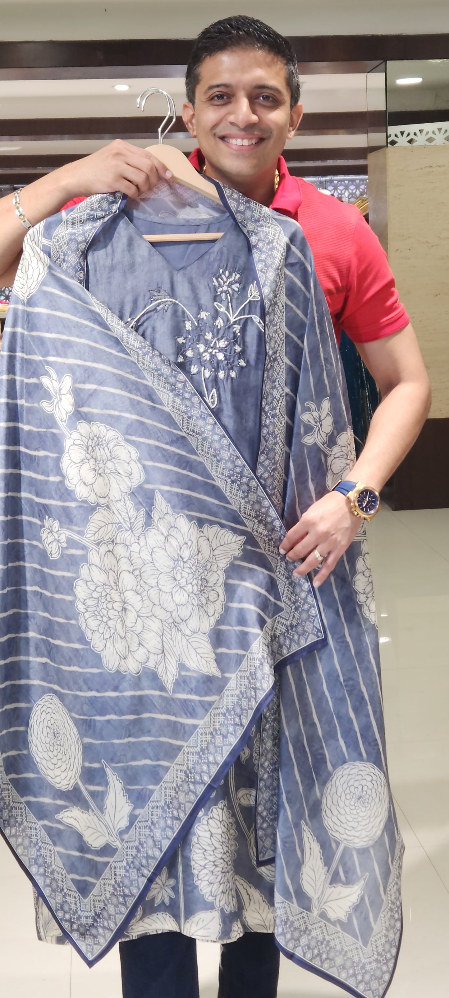 Blue Kurti Pant PM3599P