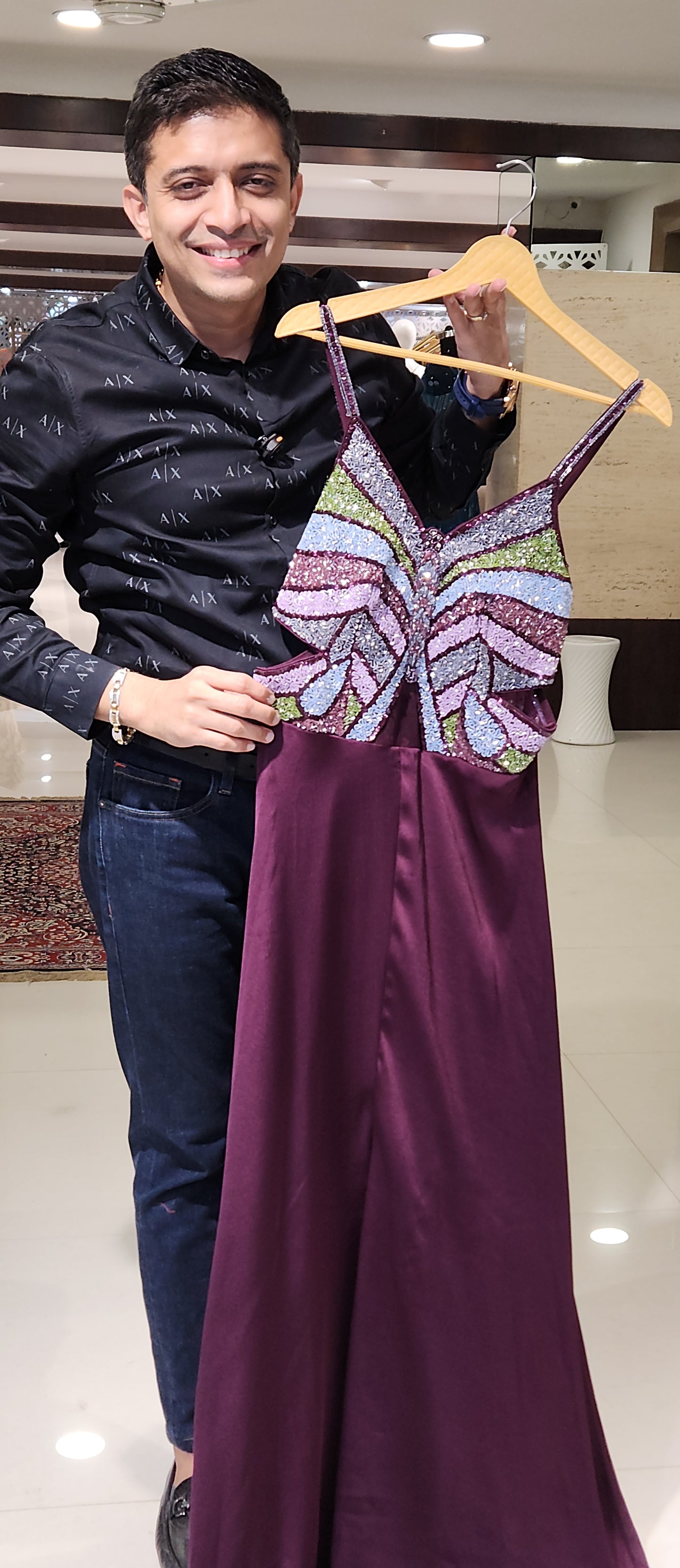 Wine Jumpsuit LM4409F