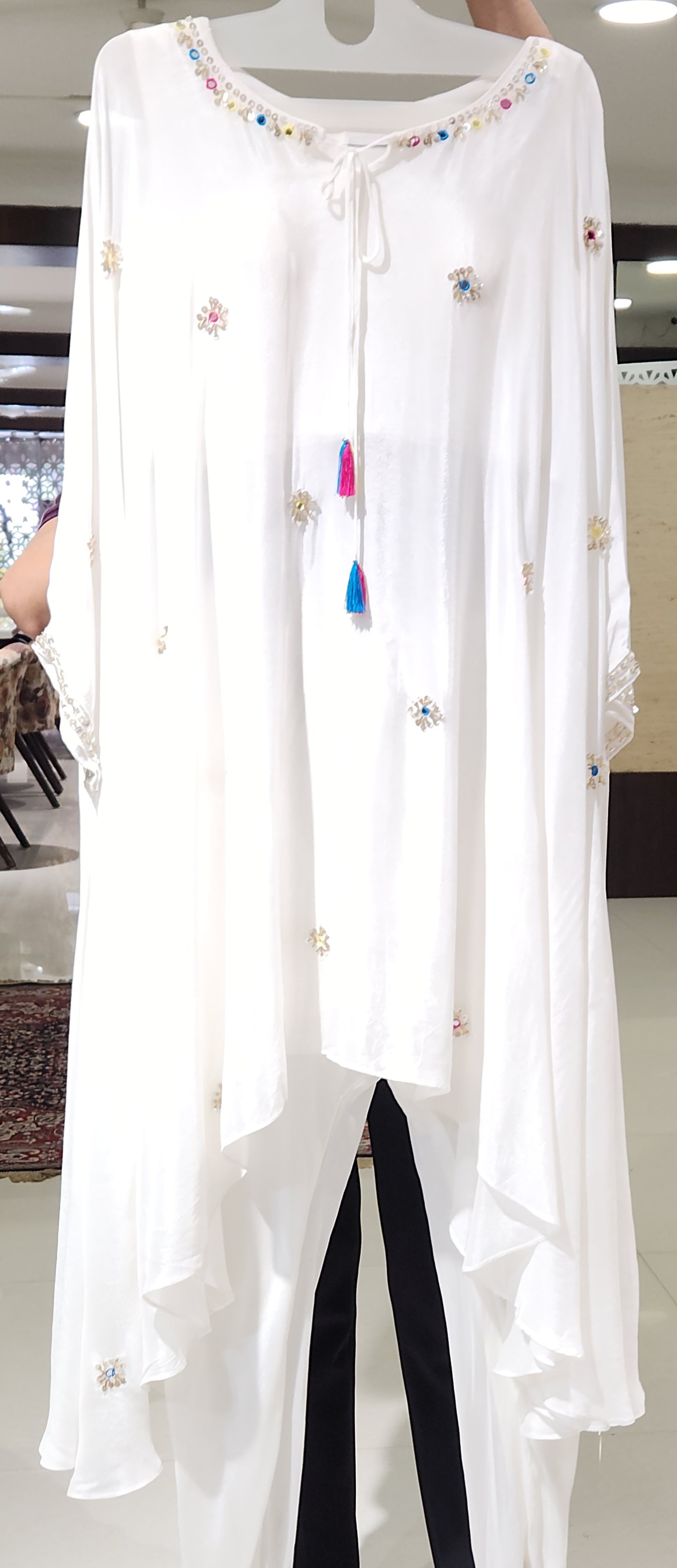 White Palazzo Set VM2158