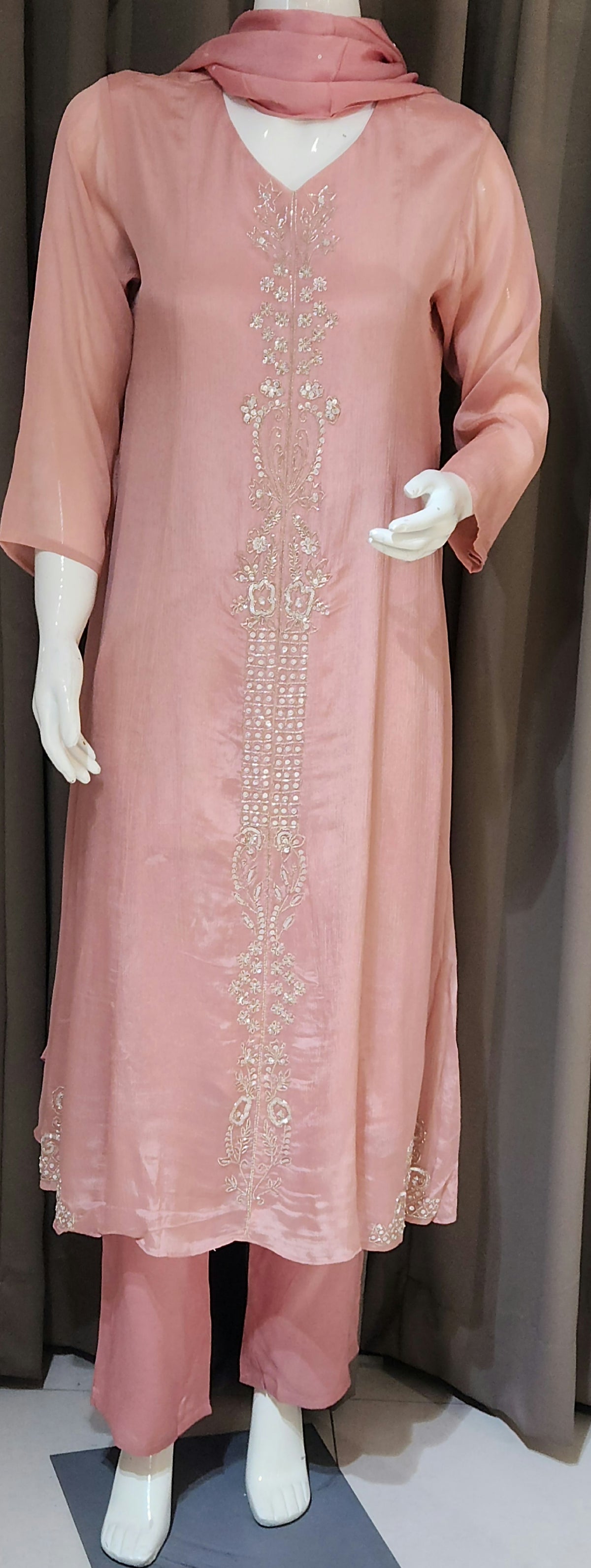 Peach Coord Set OKSAN4234
