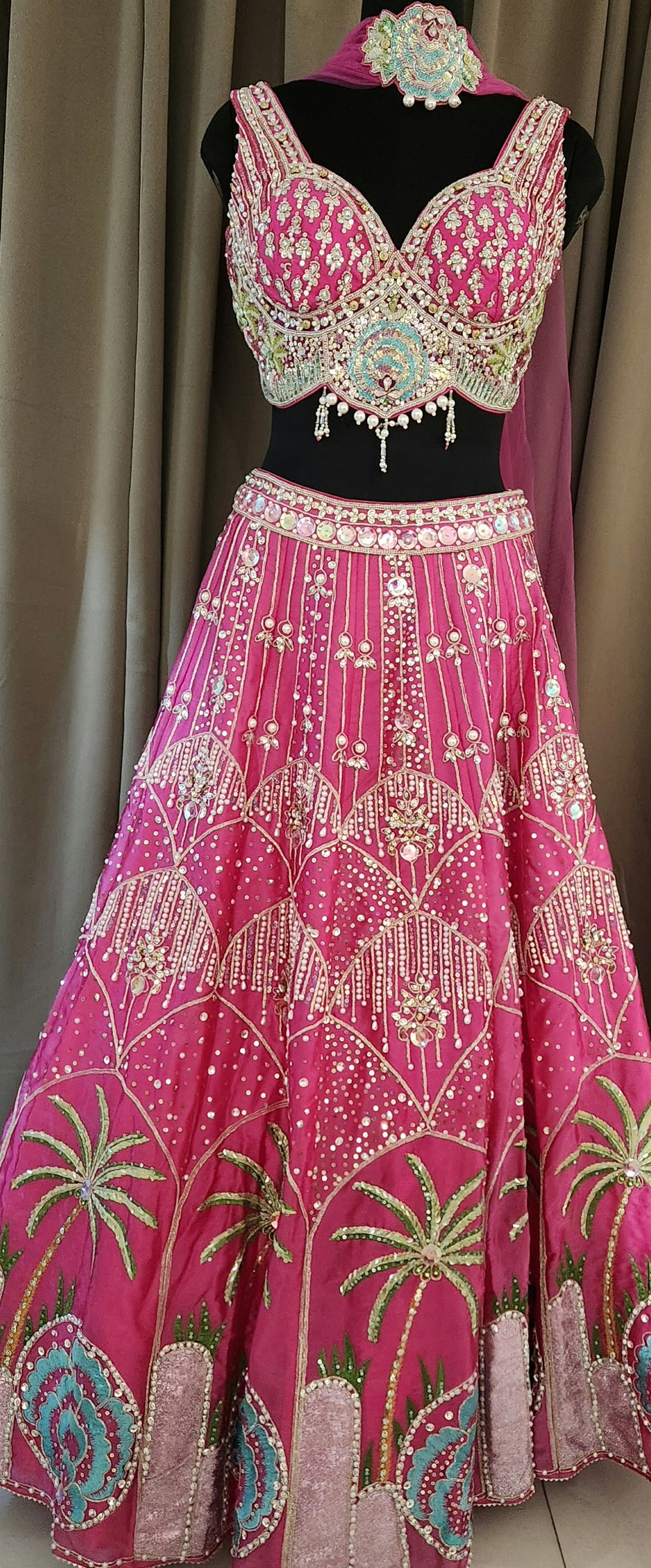 Bright Pink LehengaAFFS693