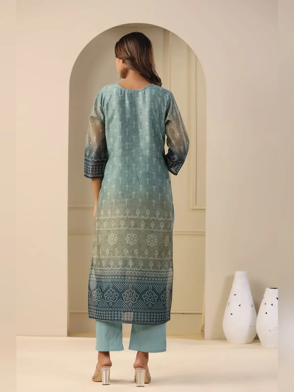 SKY BLUE KURTI PANT