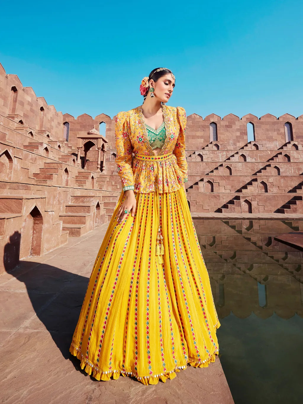 YELLOW LEHENGA