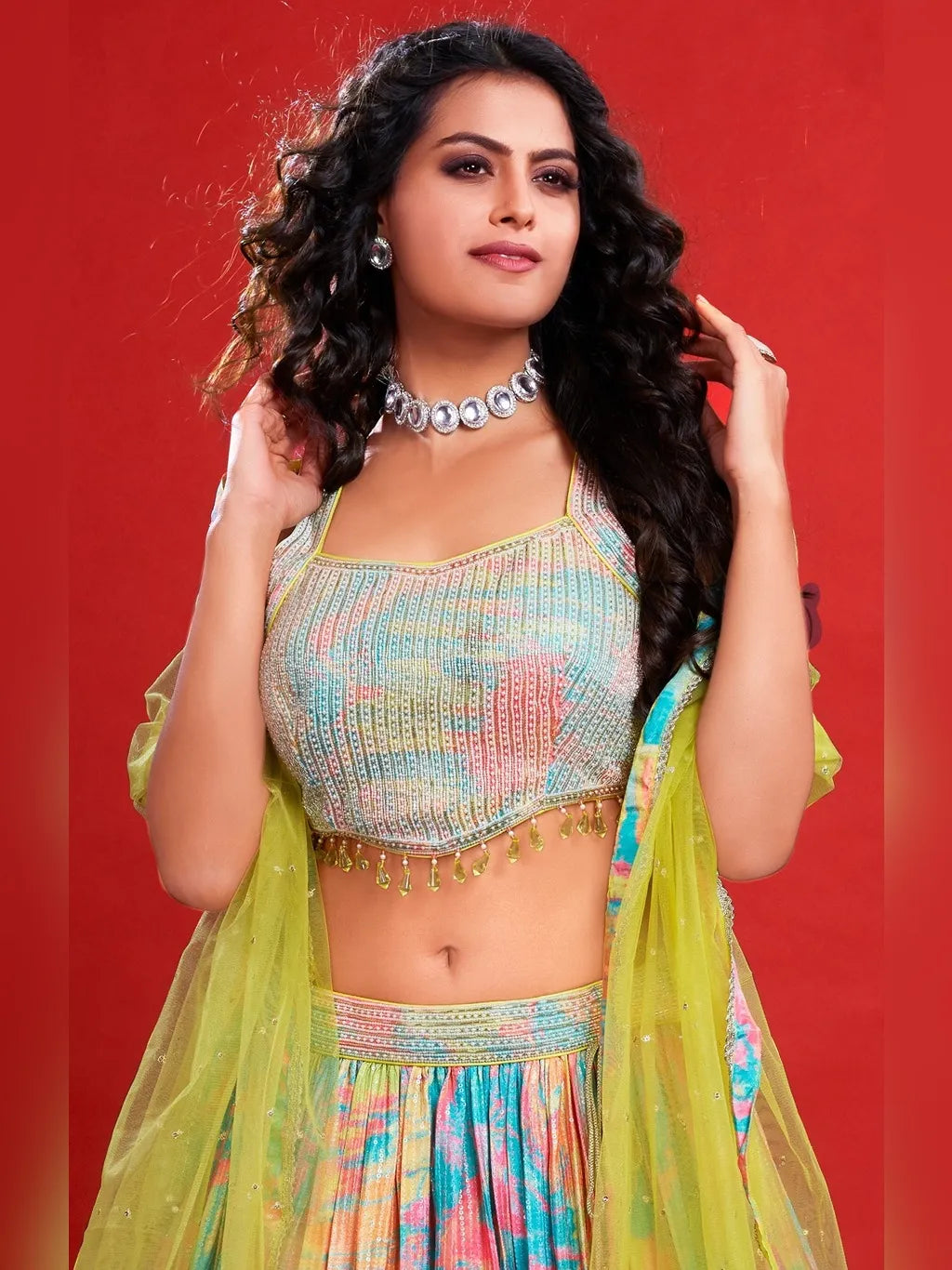 MULTI CROP TOP SKIRT