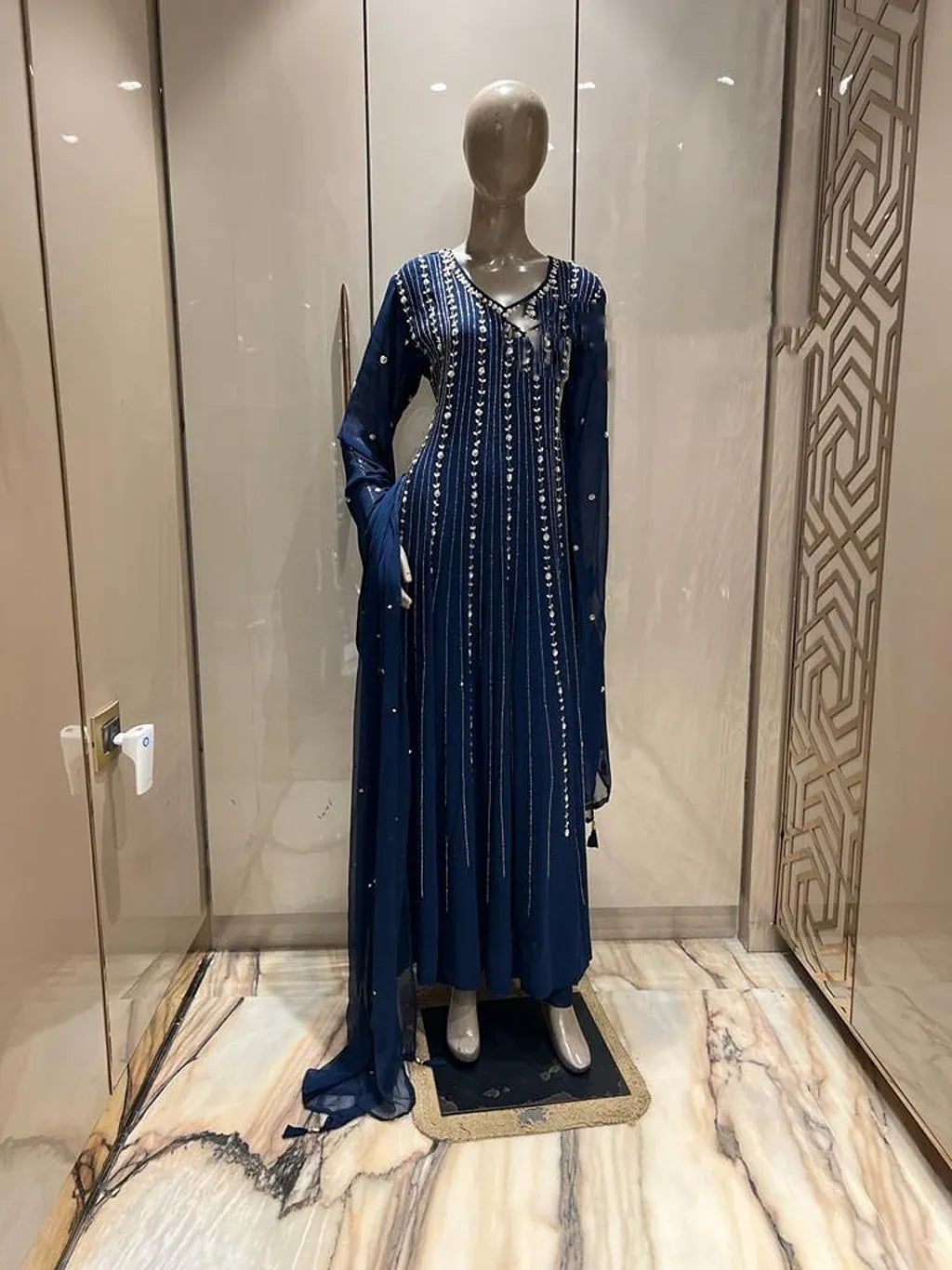 BLUE ANARKALI SUIT