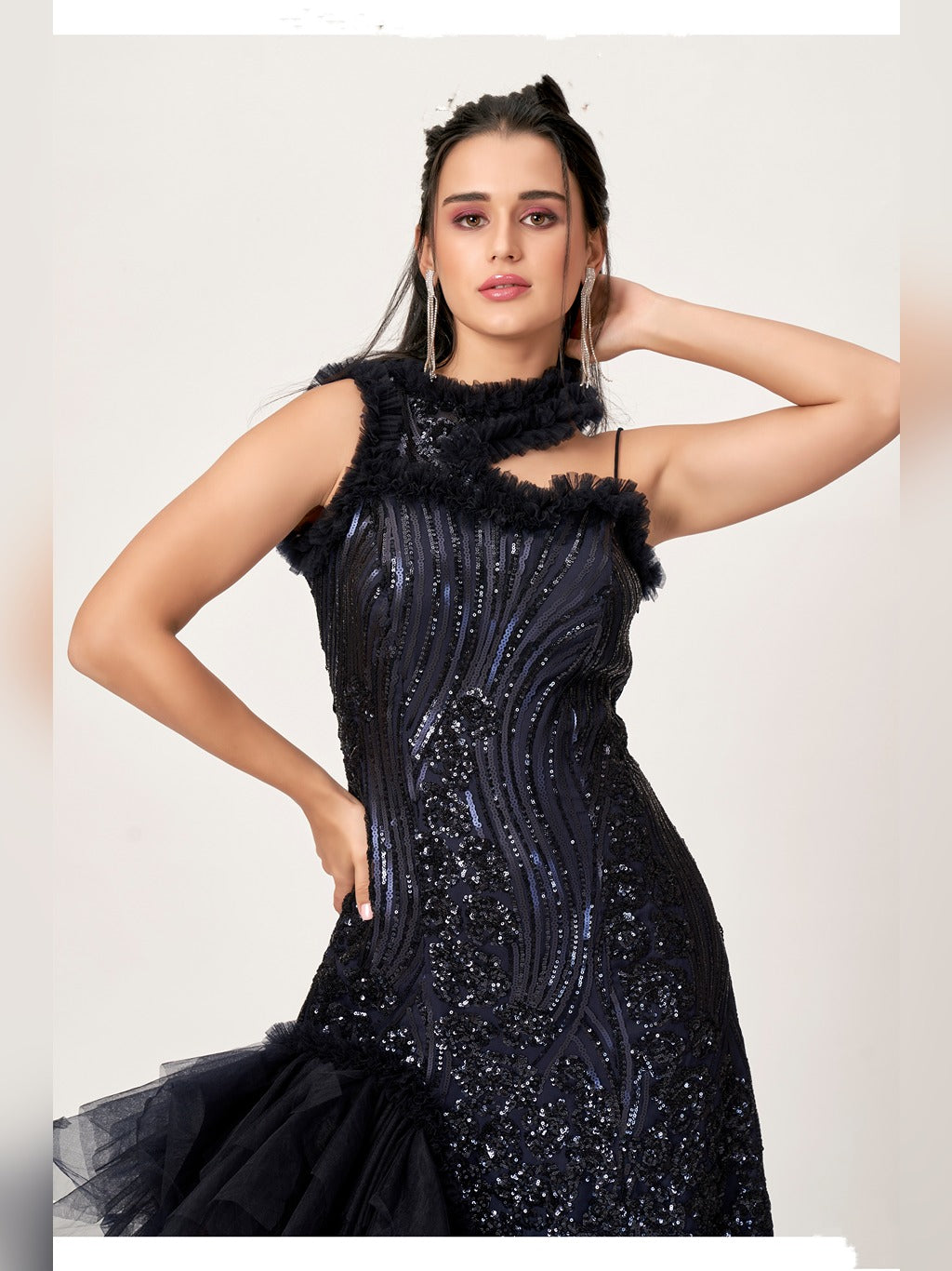 BLUE PARTYWEAR GOWN