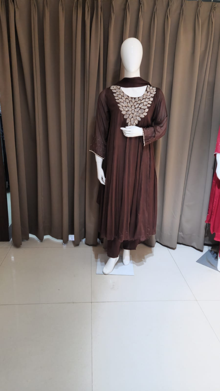 Brown Anarkali OK5063