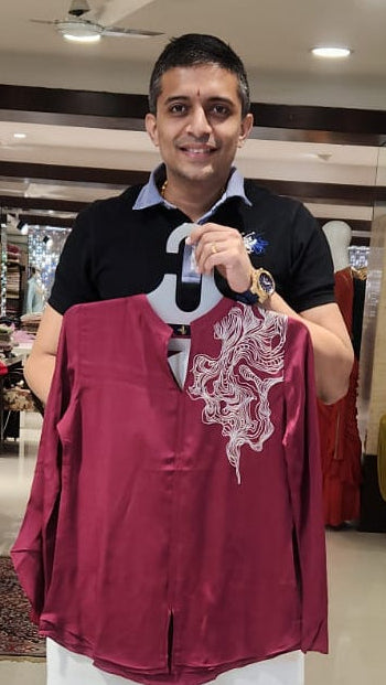 Maroon Top HM1152