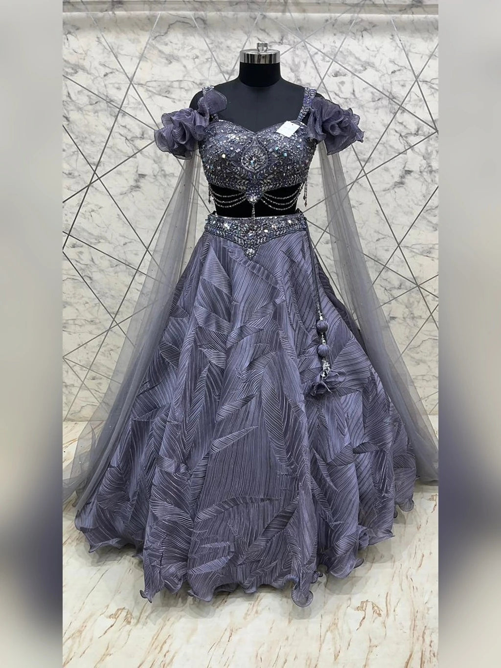 PURPLE BRIDAL LEHENGA