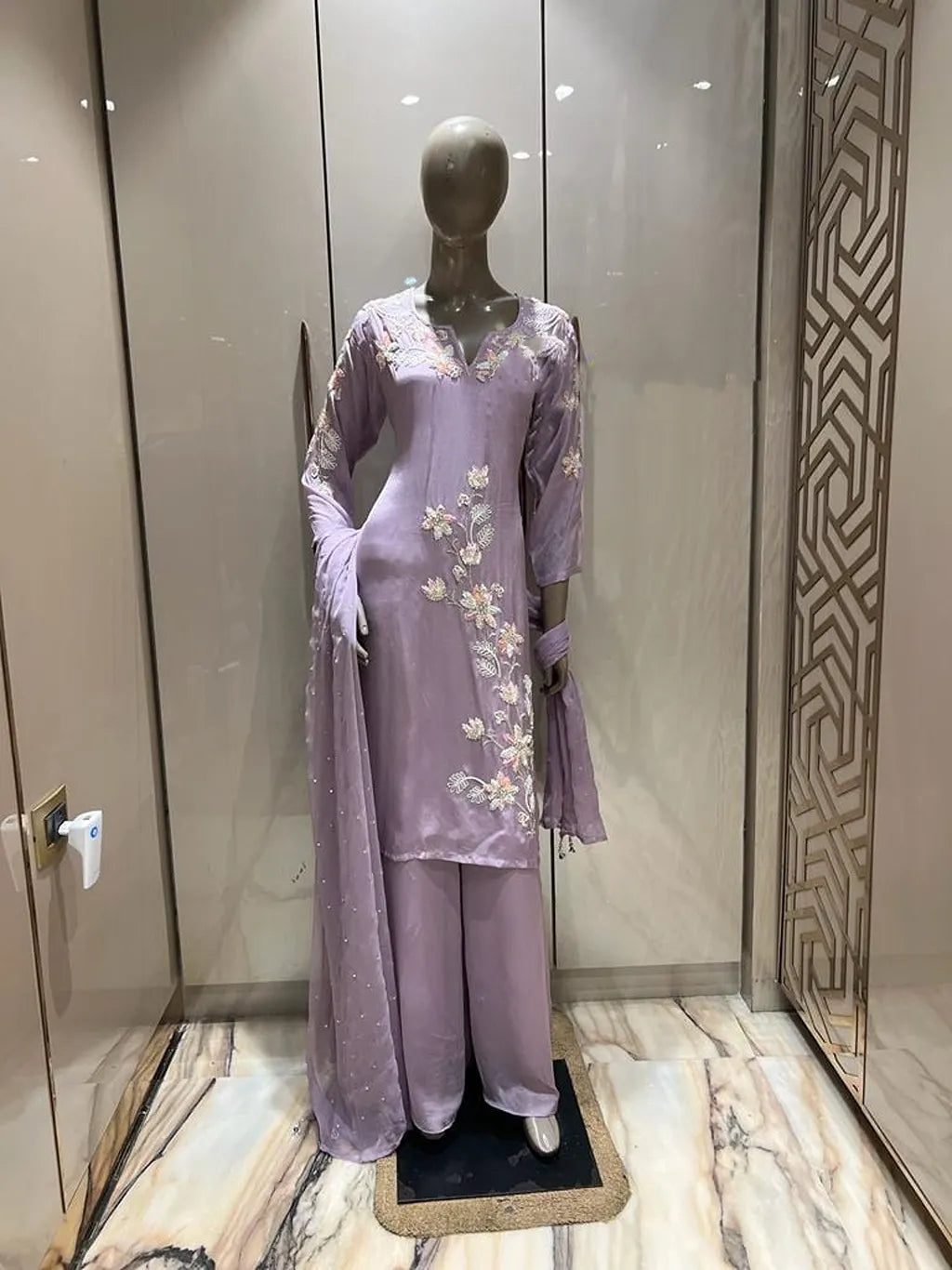 LAVENDER PLAZO SUIT