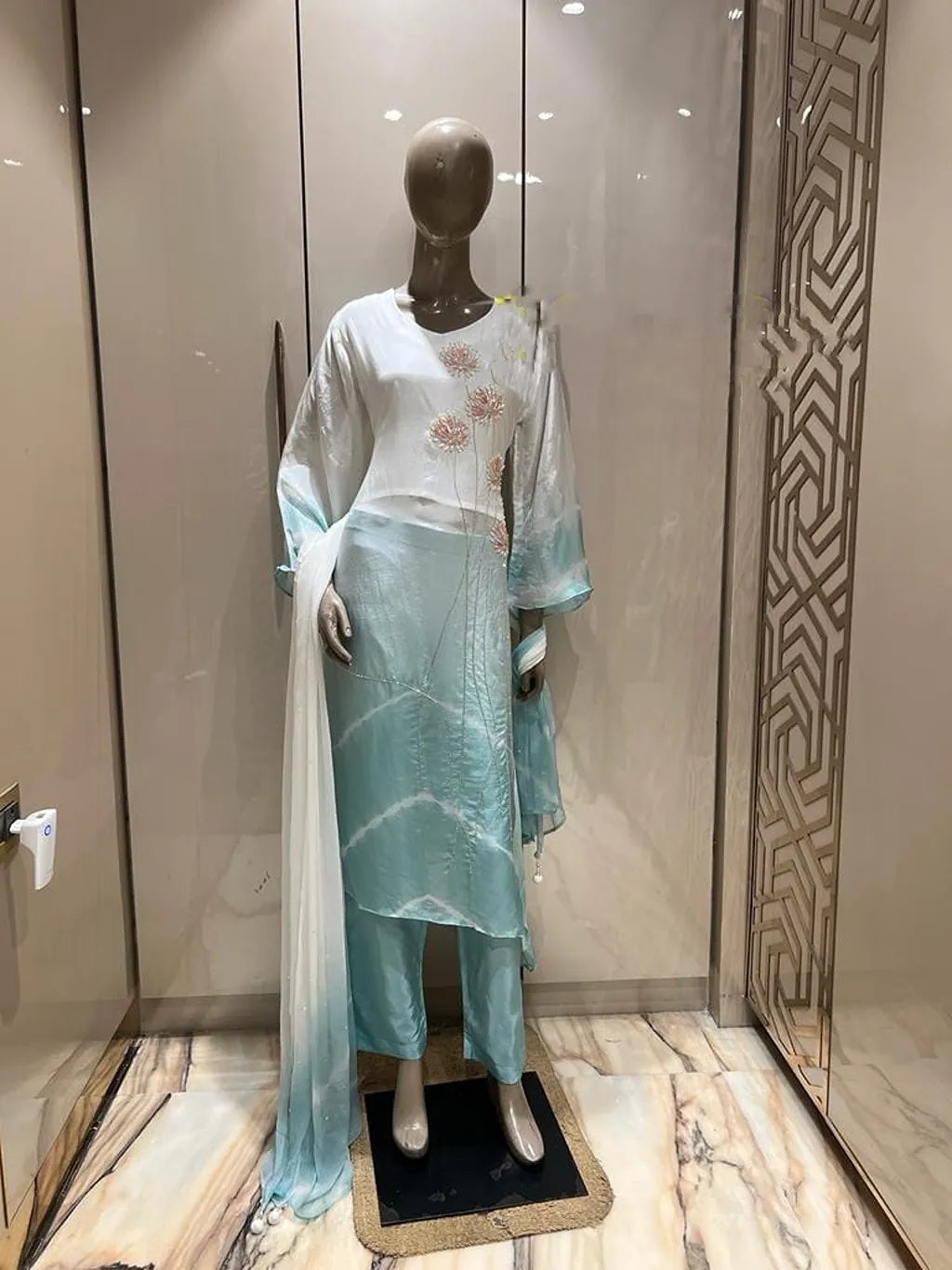 PISTA GREEN PLAZO SUIT