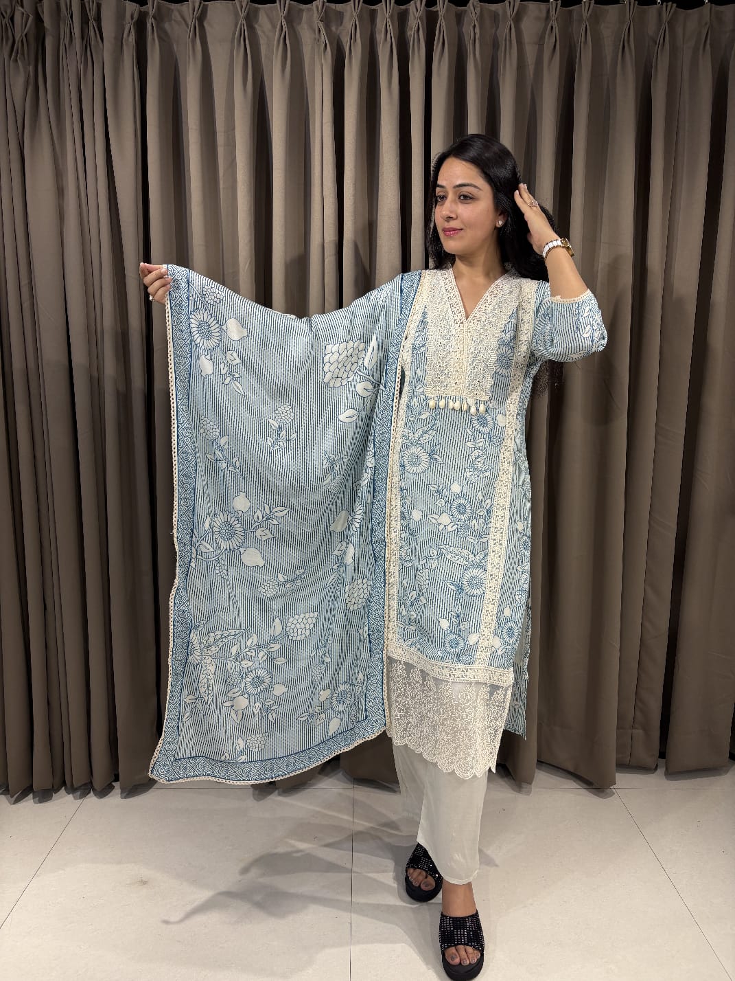 MUSLIN SILK 3 PIECE SET