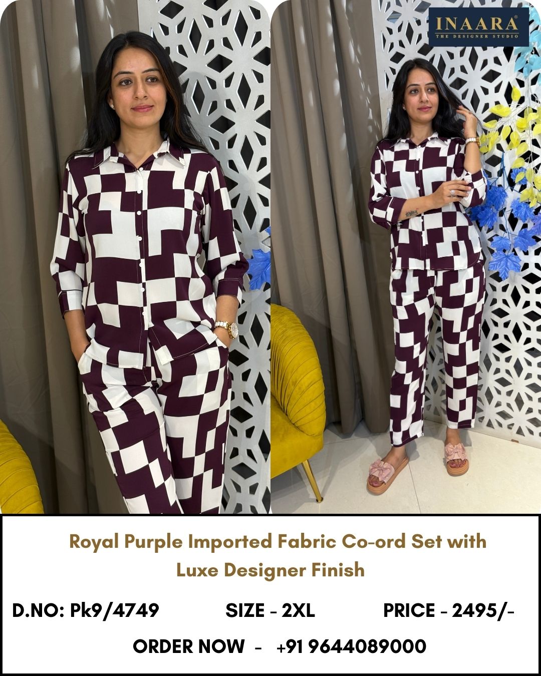 ROYAL PURPLE CO-ORD SET