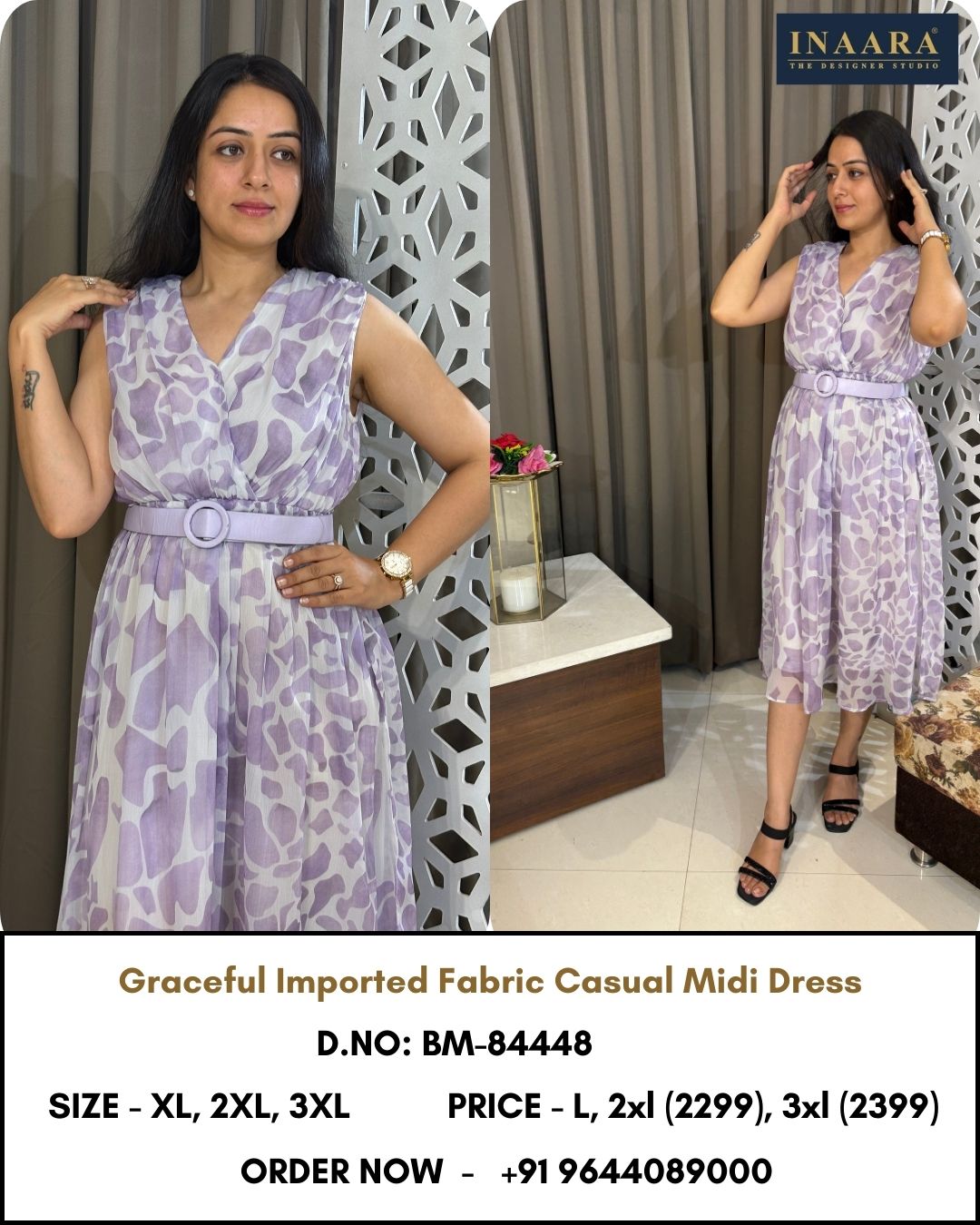 IMPORTED CASUAL MIDI DRESS