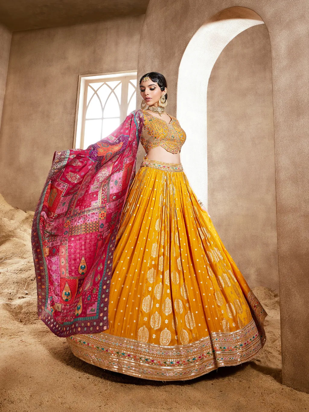 YELLOW LEHENGA