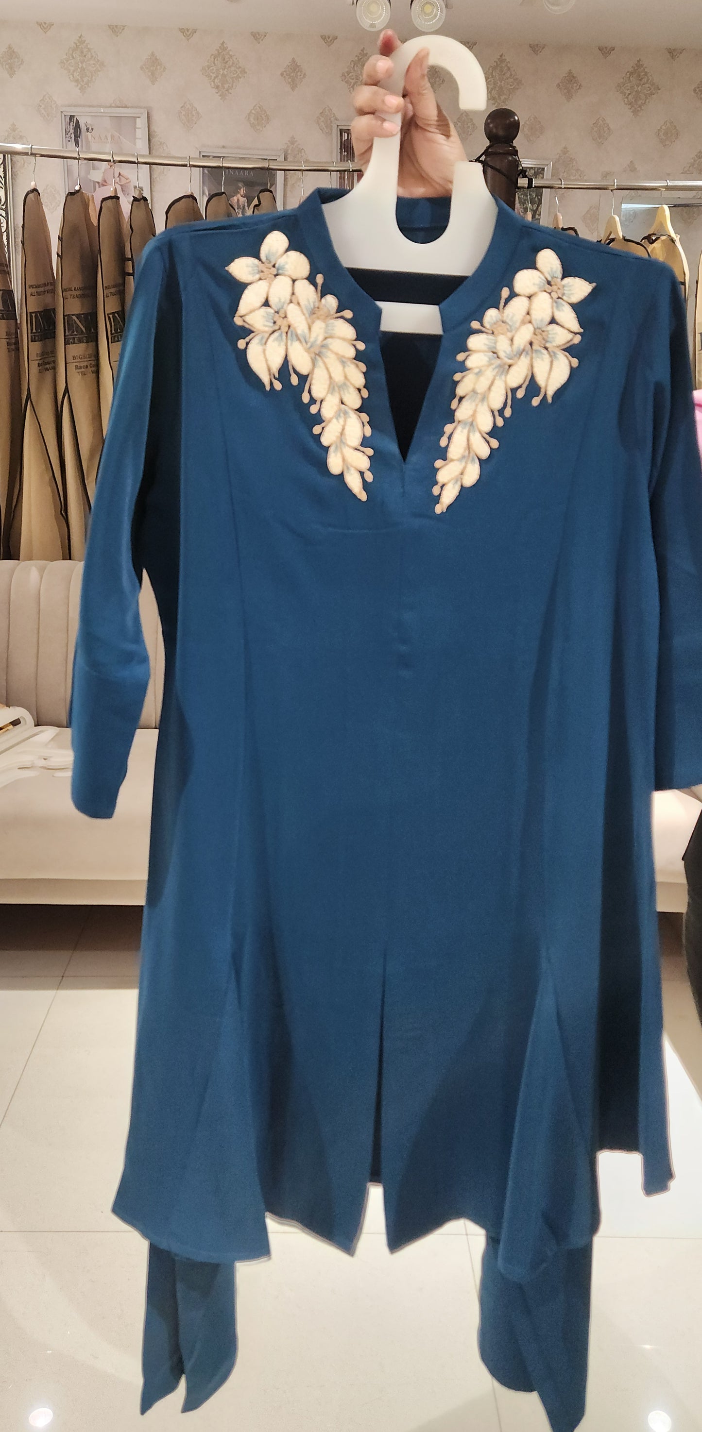 Blue kurti pant