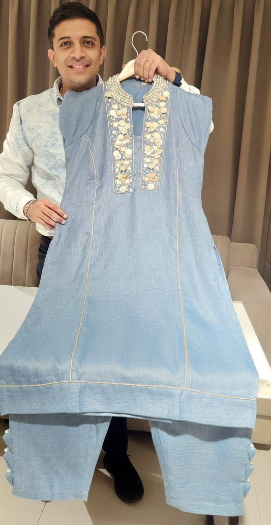 Blue Co-ord Set DD716