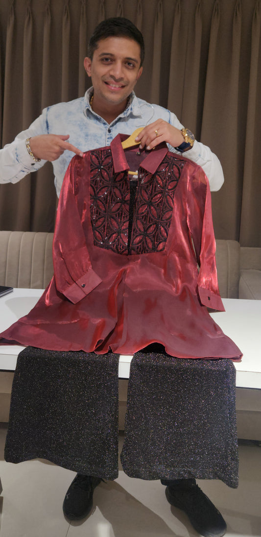 Cherry Red Co-ord set SDJ 1310