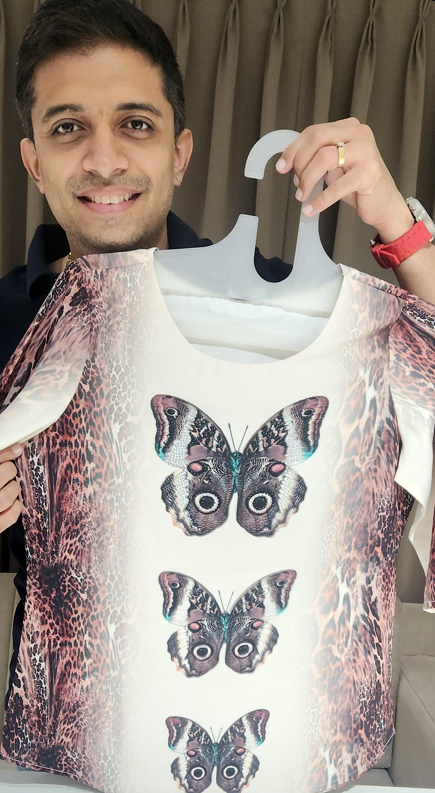 Wine Butterfly Top SSM8710