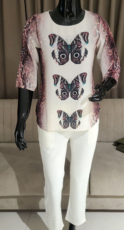 Wine Butterfly Top SSM8710