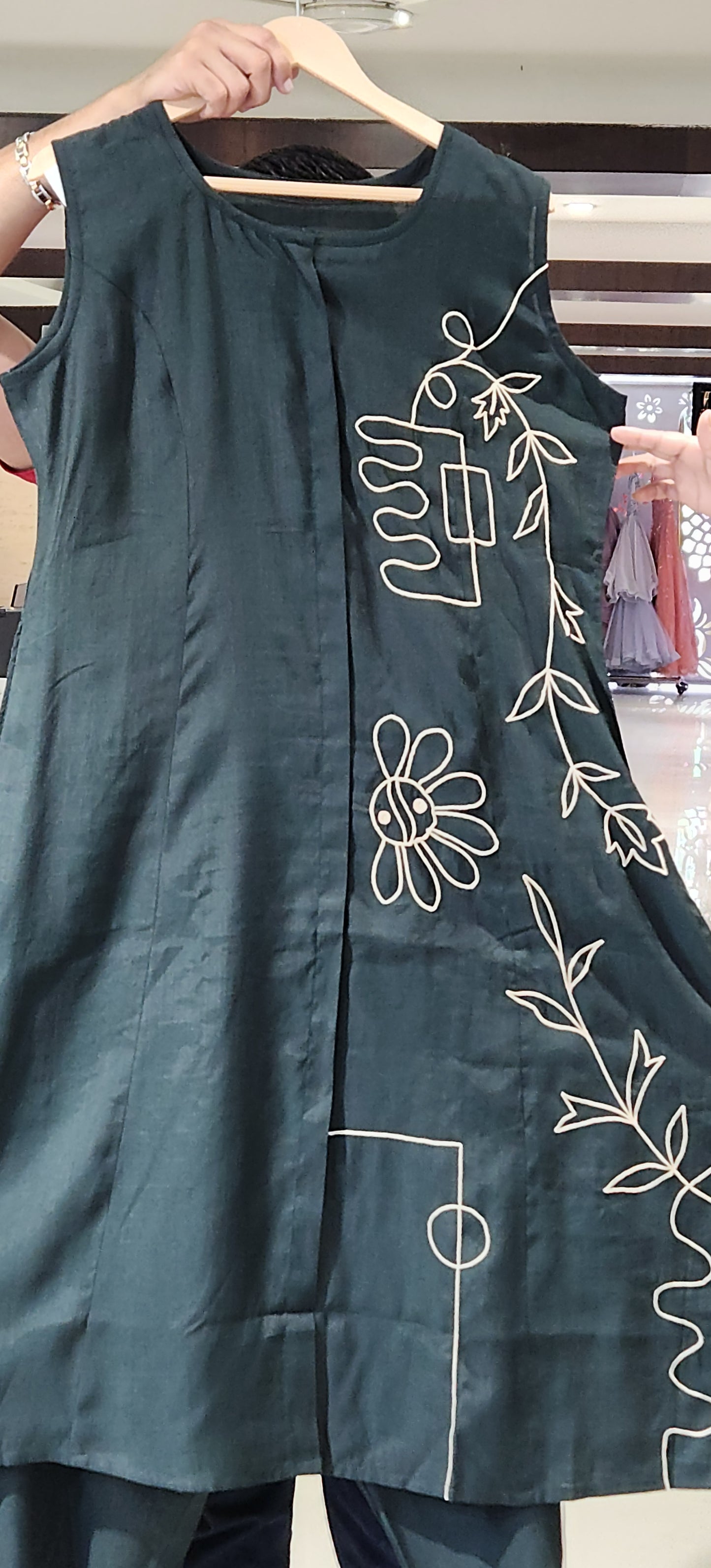 Green Kurti Pant MYM36558