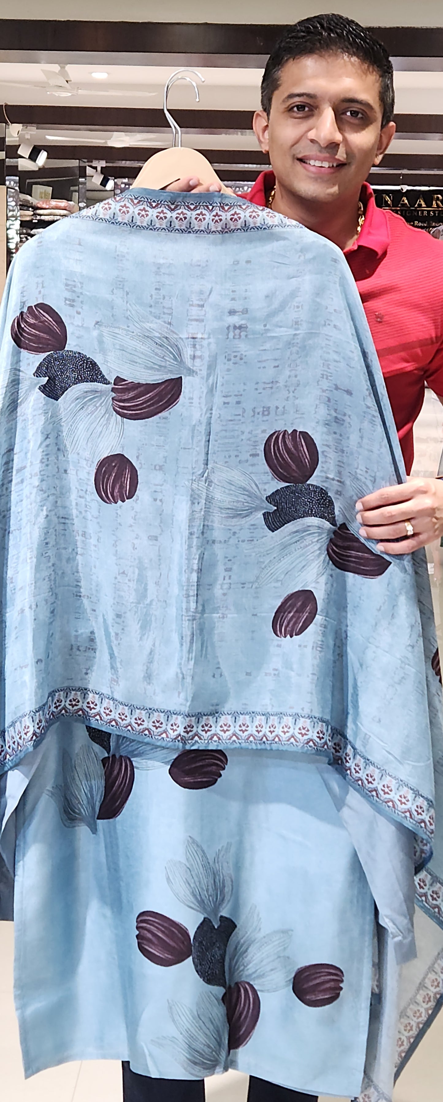Blue kurti pant PM3605I