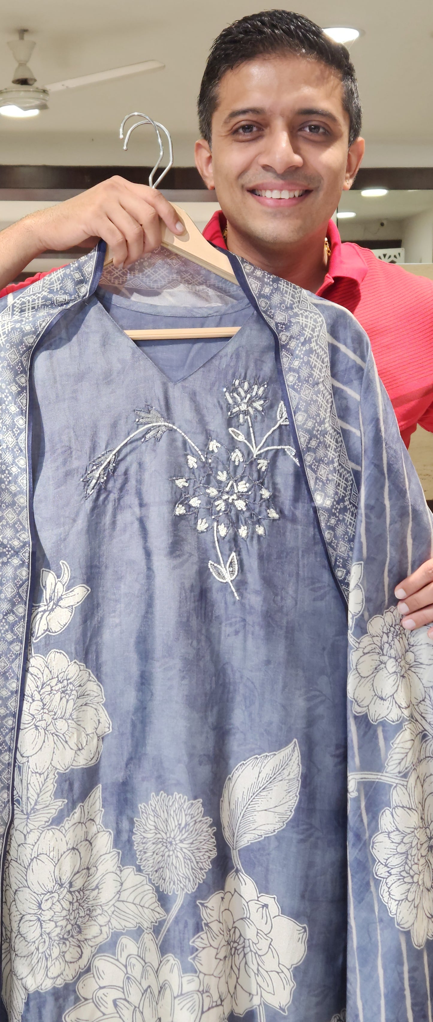 Blue Kurti Pant PM3599P
