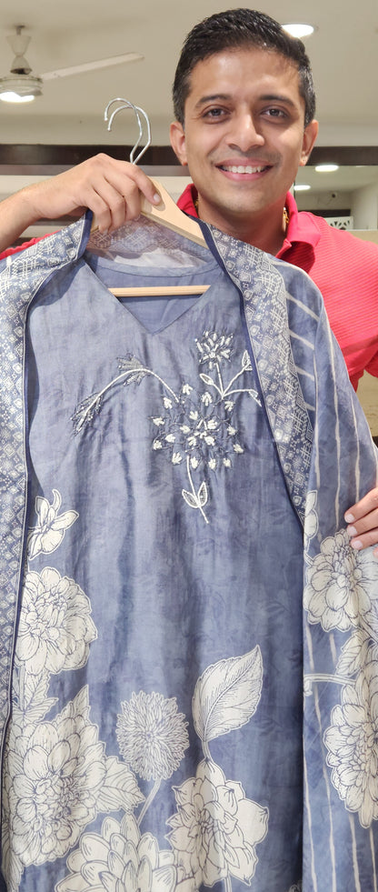 Blue Kurti Pant PM3599P