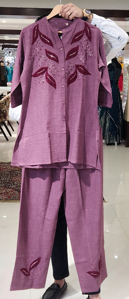 Purple Co-ord Set SLM2984
