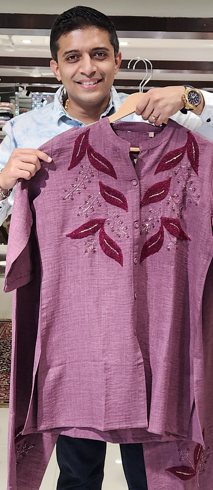 Purple Co-ord Set SLM2984