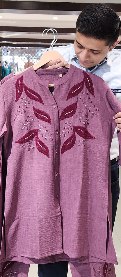 Purple Co-ord Set SLM2984