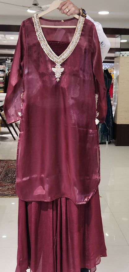 Maroon Co-ord Set DD475