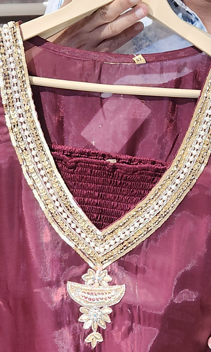 Maroon Co-ord Set DD475