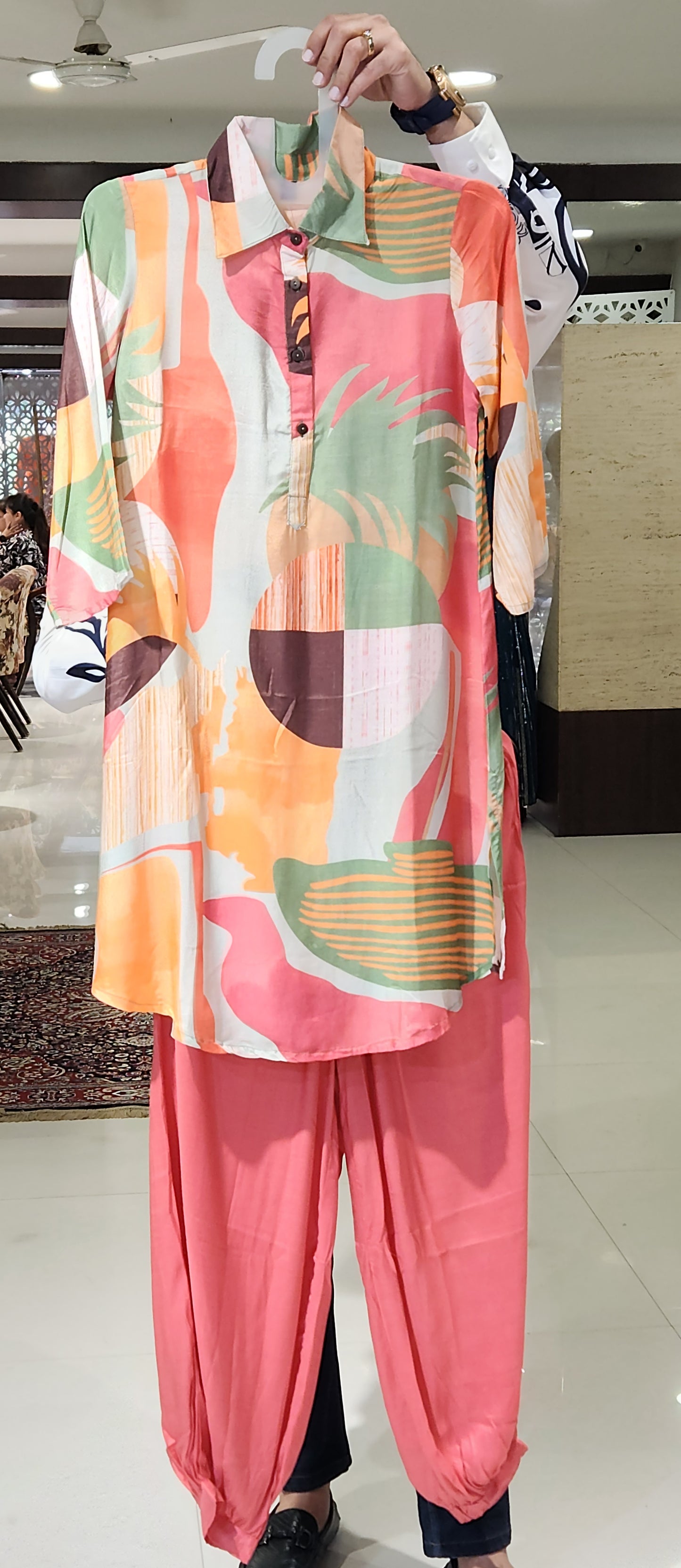 Orange Co-ord Set FJ-14543