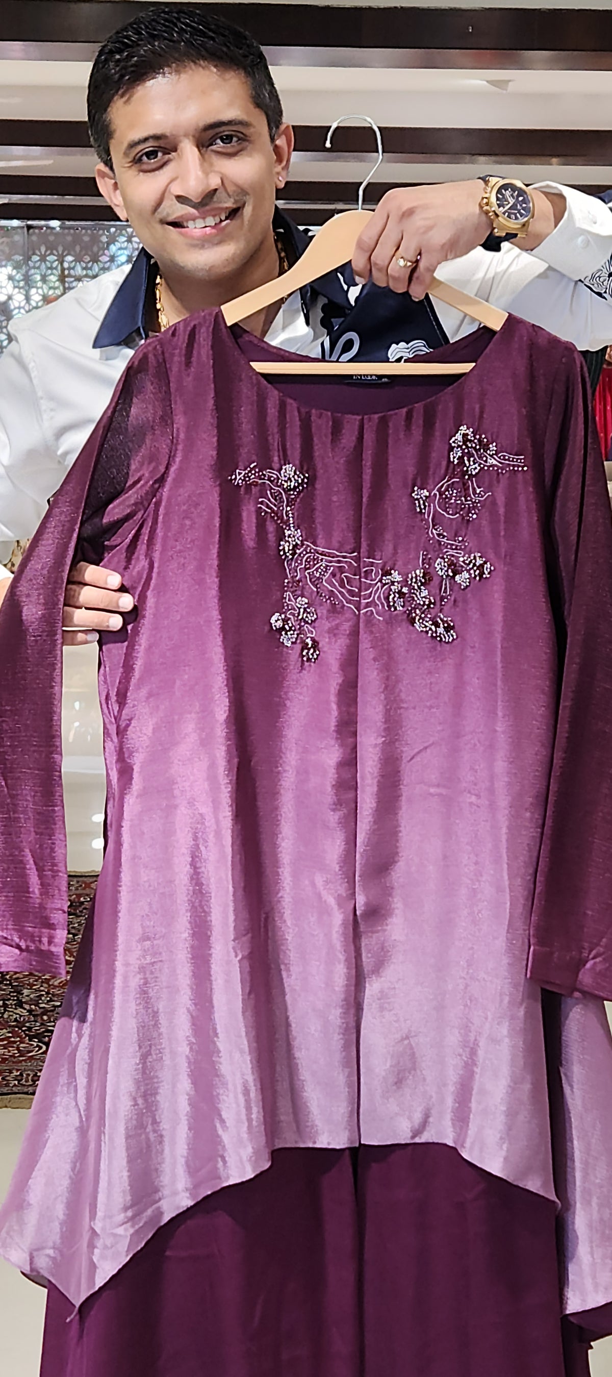 Wine Gown INM G742