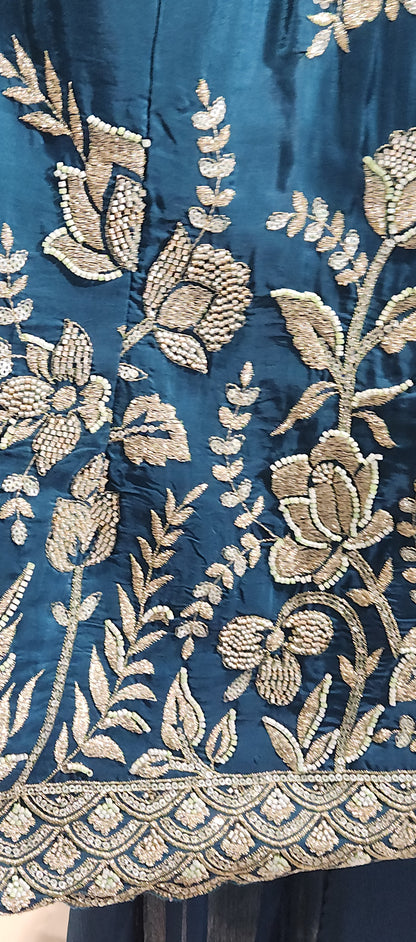 Blue Plazo Suit SHCM8306