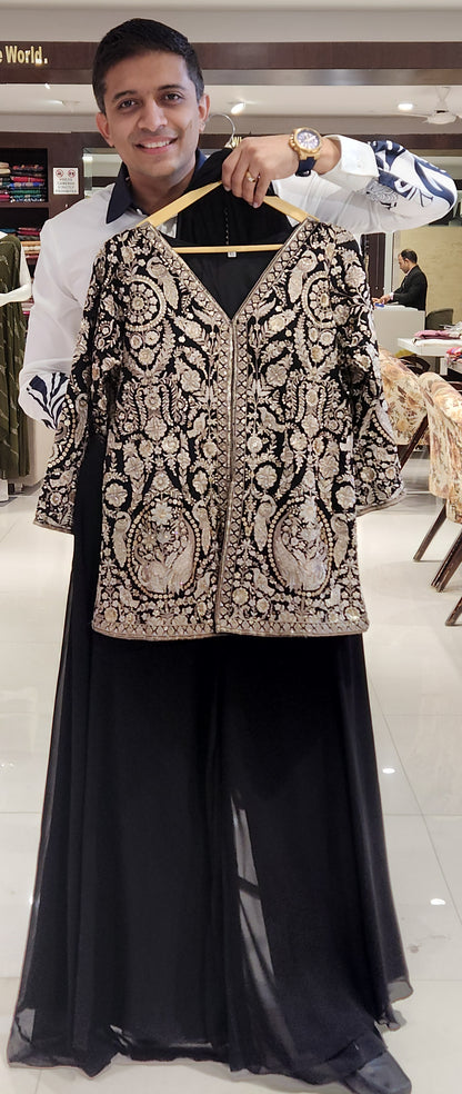 Black Plazo Suit RM39165