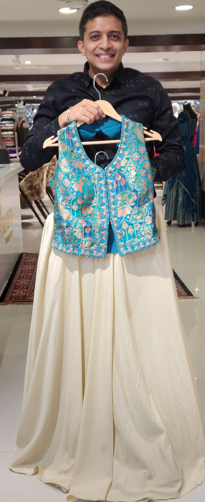 Blue Plazo Suit RM89134