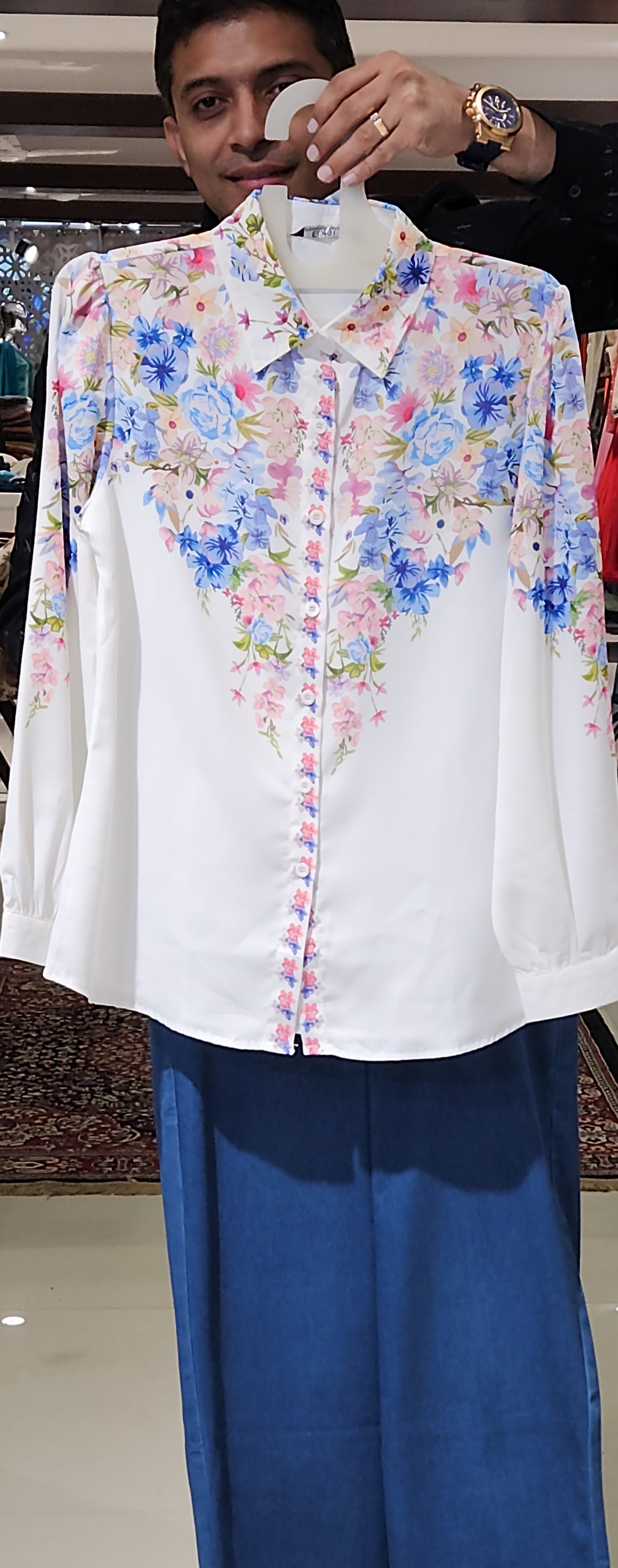 White Printed Shirt SSM8851
