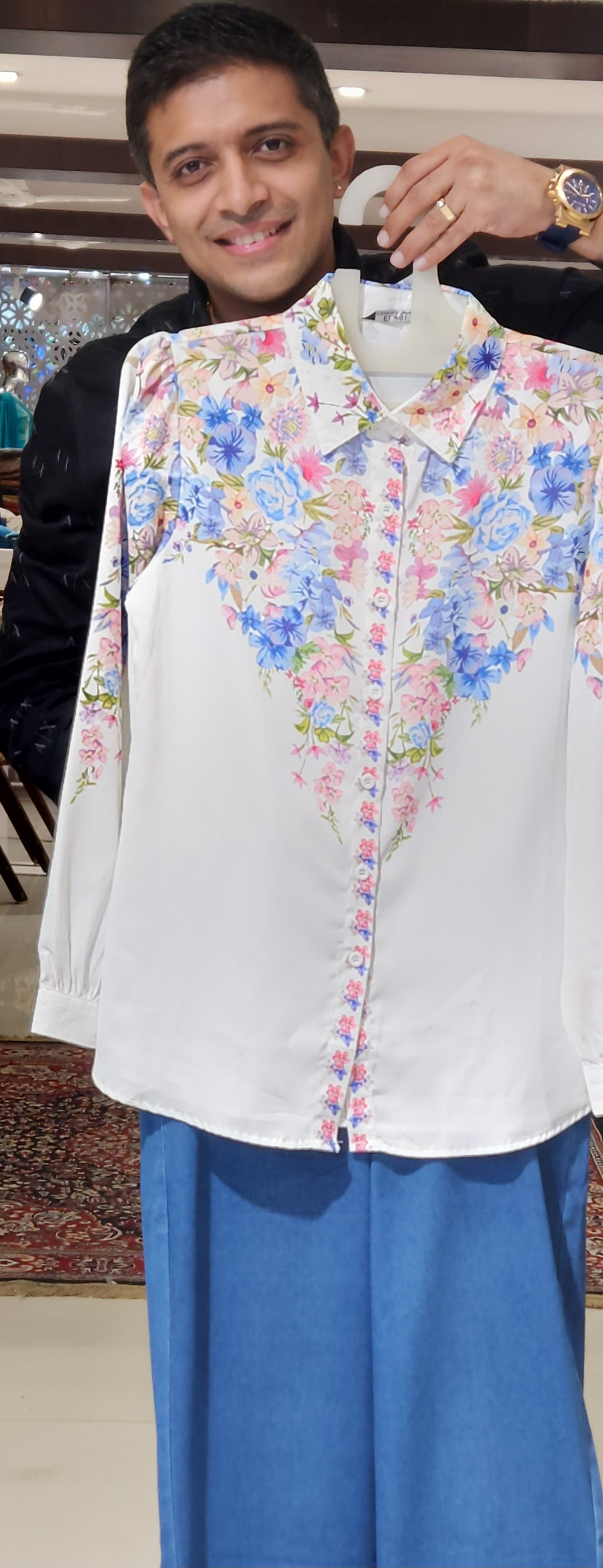 White Printed Shirt SSM8851