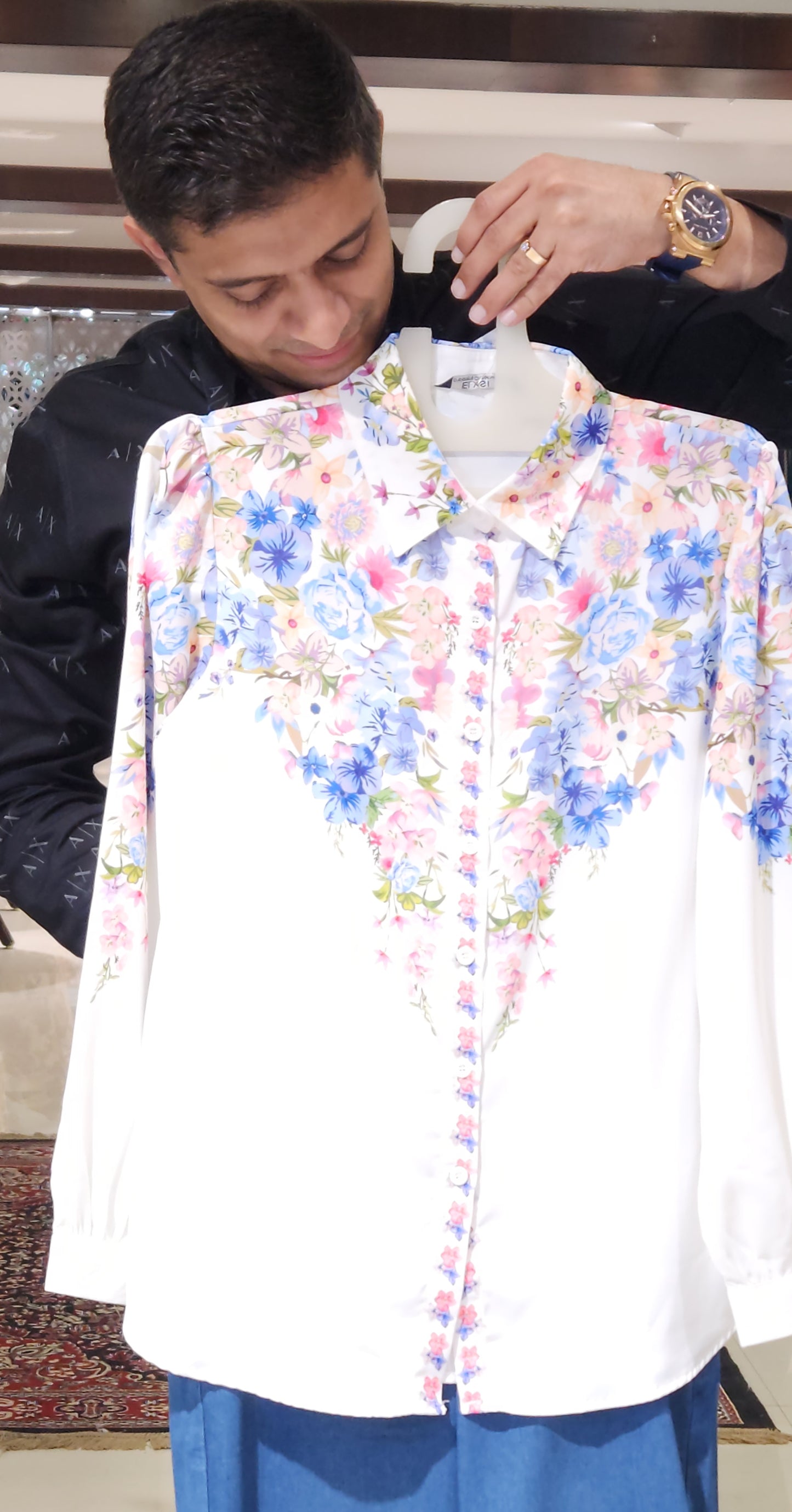 White Printed Shirt SSM8851