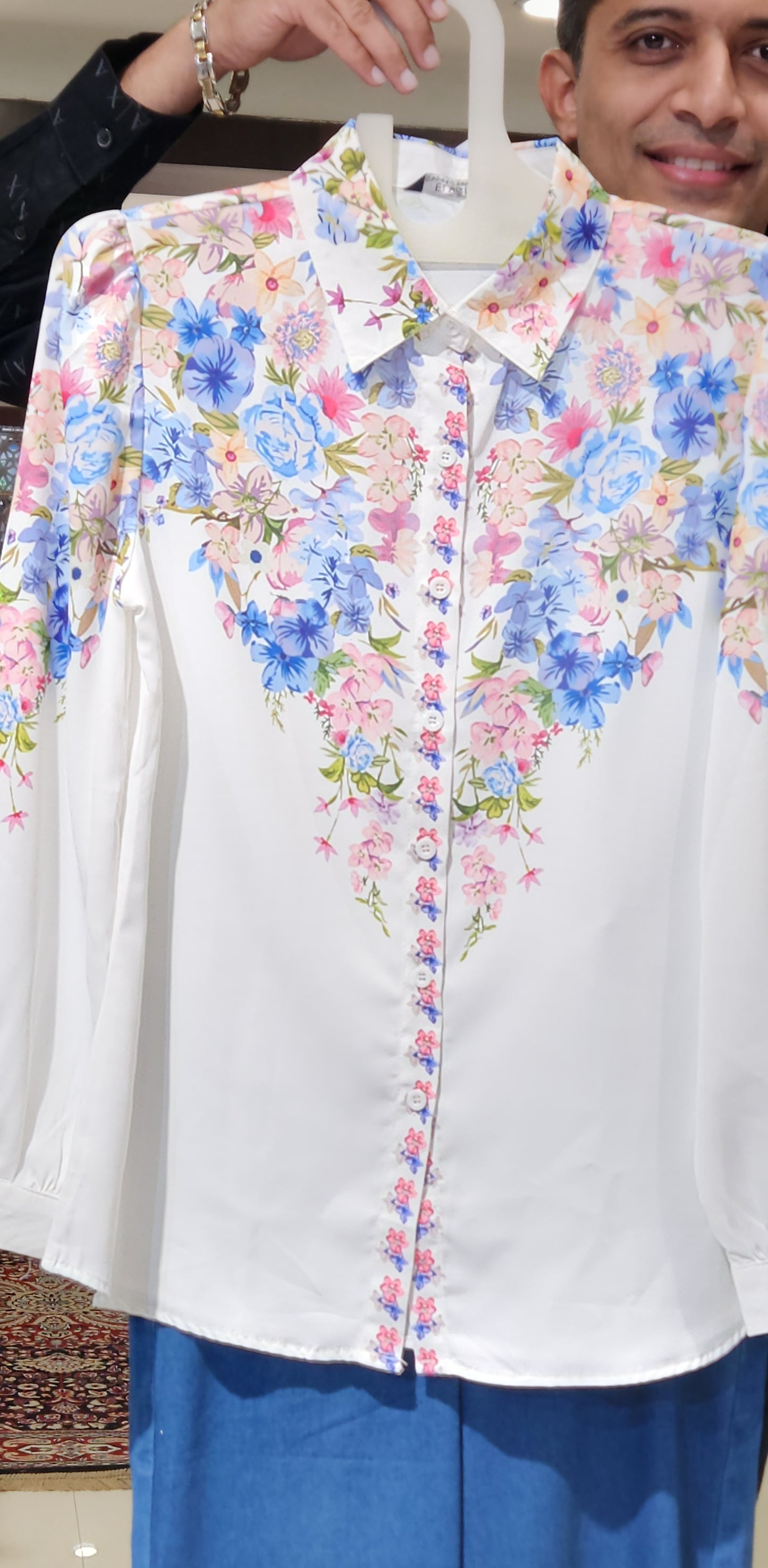 White Printed Shirt SSM8851