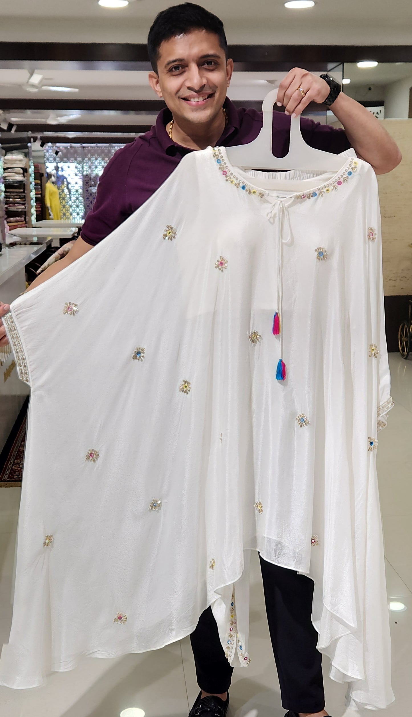 White Palazzo Set VM2158