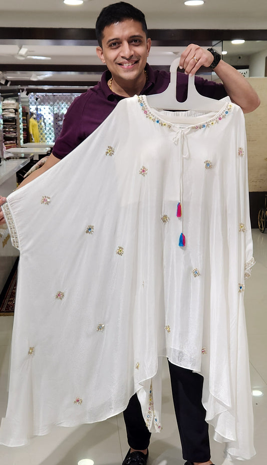 White Palazzo Set VM2158
