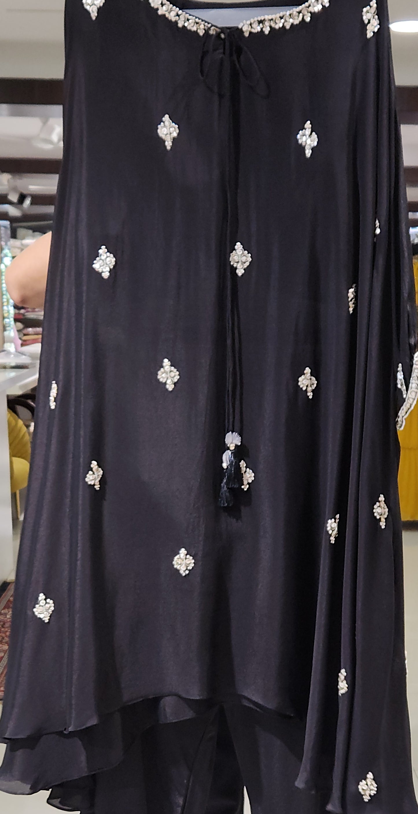 Black Palazzo Set SM6896