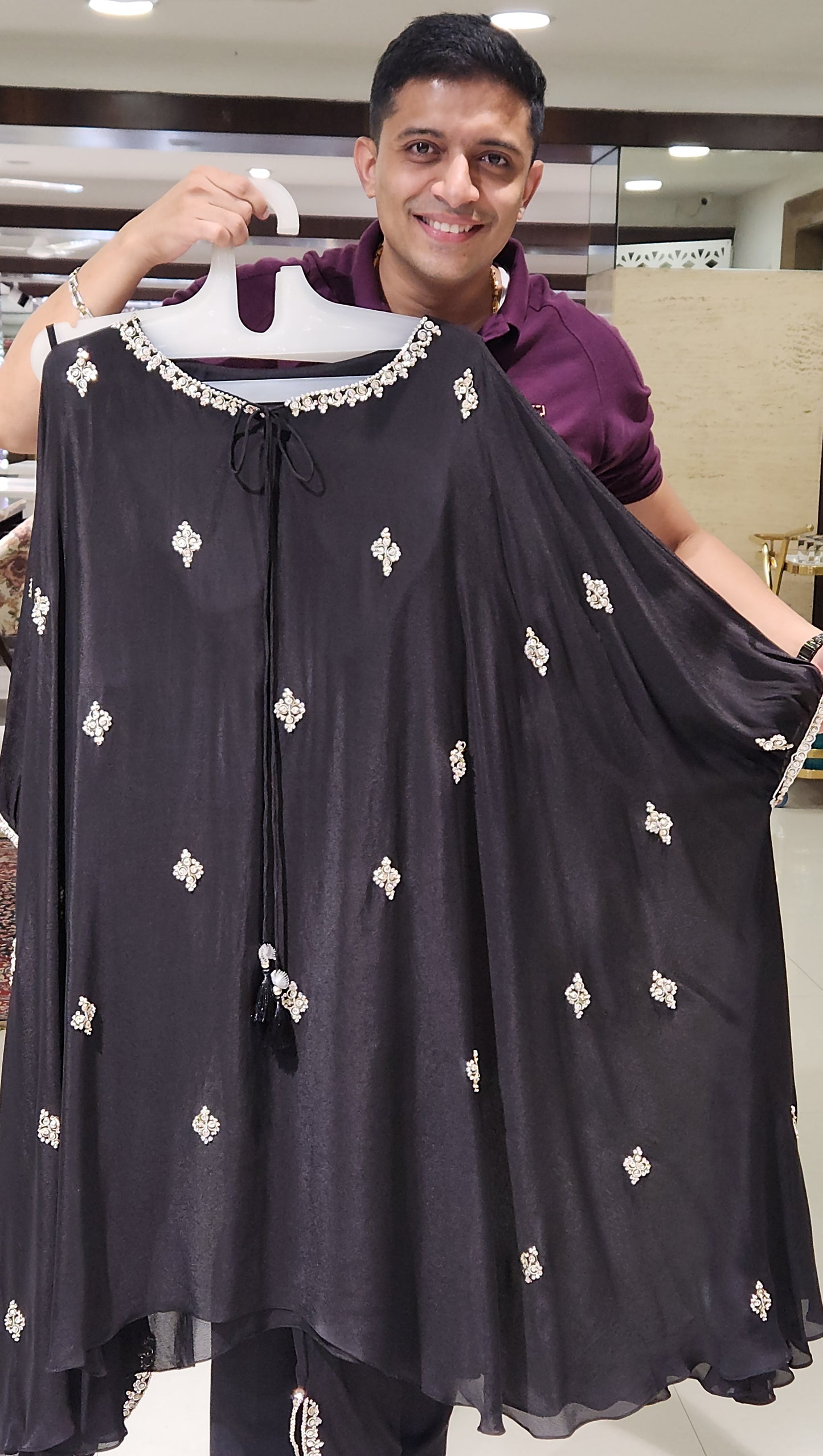 Black Palazzo Set SM6896