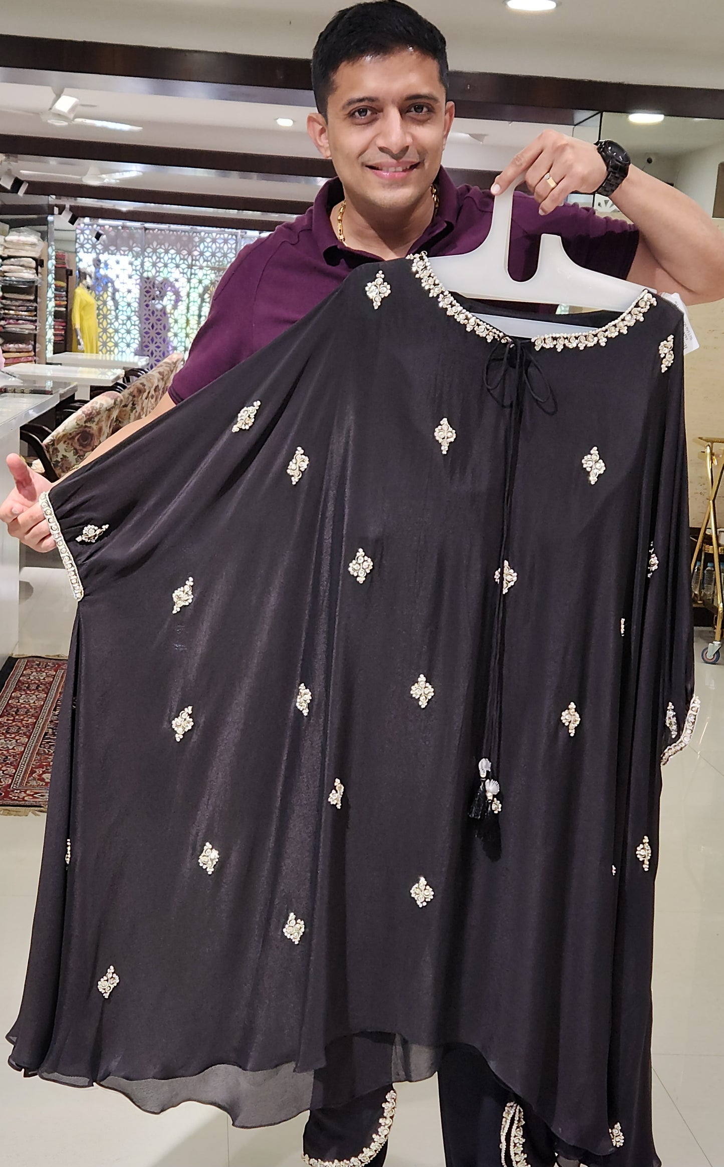 Black Palazzo Set SM6896
